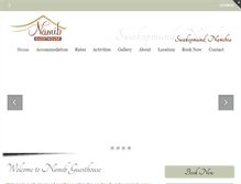 Tablet Screenshot of namibguesthouse.com